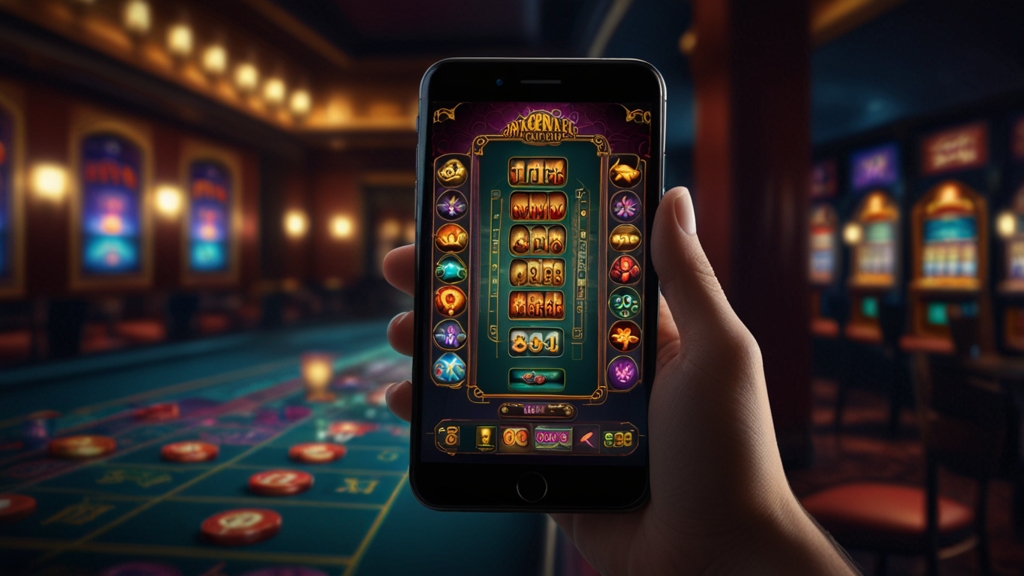 Lobby mobile avec jeux, bonus et menus faciles à repérer